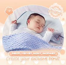 Personalized Newborn Baby Blanket with Name Custom Stroller Sleeping Dolls Animal Security Towel Gift Set for Baby Shower Gifts