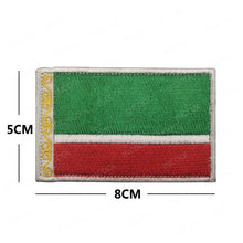 Russian Russia Flag Embroidered Patch IR Reflective Patches Appliqued Sticker Strip Glow In Dark