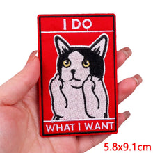 Animal Tarot Embroidery Patch Iron On Patches For Clothing Thermoadhesive Patches Cartoon Cat Patches On Clothes Sewing Stickers