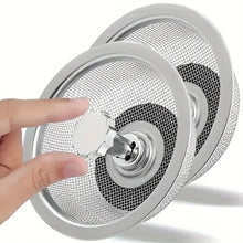 2Set Kitchen Sink Strainer With Handle & Stopper Replacement Drain