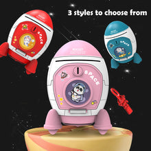 Piggy Bank Toys, Rocket Spacecraft Large Capacity Key Unlocking Puzzle