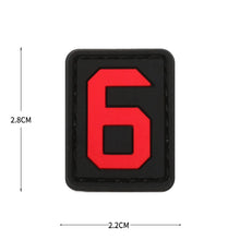 English Alphabet Letter Patches Letters Stripes Cloth Accessories Stickers Name hook loop Patches Tactical badge