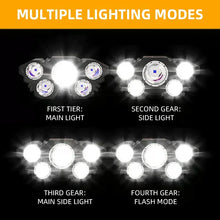 5 LED Headlamp Rechargeable with Built in 18650 Battery Strong Light