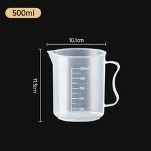 1PC Clear Graduated Measuring Cup Scale Plastic Transparent Mixing Cup