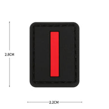 English Alphabet Letter Patches Letters Stripes Cloth Accessories Stickers Name hook loop Patches Tactical badge