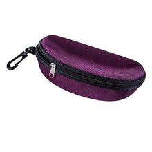 1pc Portable Sunglasses Case Protector Oxford Cloth Hard EVA Zippered