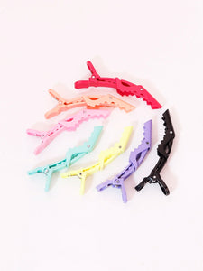 6pcs crocodile hair clip design claw shaped hair clip salon hair clip