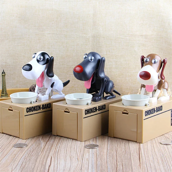 Cute Puppy Dog Piggy Bank Save Money Box Saving Money Pot Coin Box Can