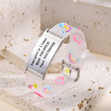 Baby Personalized ID Bracelet, Adjustable Silicone Wristband for Kids Toddler Child,in Case of Emergency Bracelets if Lost