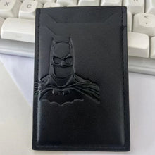 Leather Bat Wallet Personalized Superhero Mask Card Holder Bat ID Heroic Wallet Gift 2026