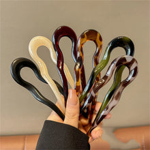 7Pcs/Set Matte U-Shaped Hair Sticks Fork Fashion Acetate Acrylic