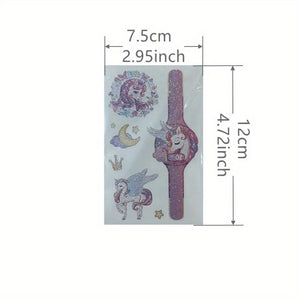14 Sheets Glittering Unicorn Tattoo Stickers for Personalized