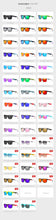 2025 Kdeam Polarized Sunglasses for Men Women Fashion Unisex Brand Trendy Outdoor Eyewear For Couple Mirror red lens