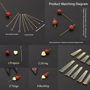100Pcs/Lot Stainless Steel Headpin Diy Jewelry Accessories Earrings