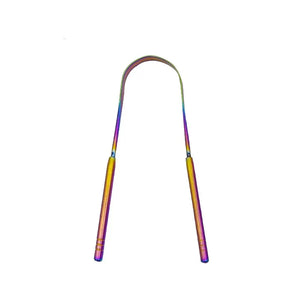 3 Colors Stainless Steel Tongue Scraper U-shaped Metal Fresh Breath