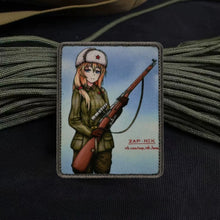 Manga Mosinka Tactical Patch with Morale Badge Military Army Armband Backpack Sticker Printed Hook and Loop Patches for Clothing