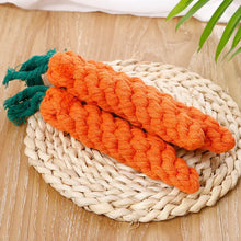 1pc Pet Knot Toy for Dog and Cat Carrot Shape Dog Chew Toys Cotton