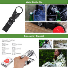 16 Pcs Survival Kit, Camping Gear & Equipment, Stocking Stuffers for Men, Outdoor Adventure Christmas Gifts