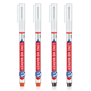 4Pcs/Set 20mm Deep Hole Long Nib Head Markers For Metal Perforating
