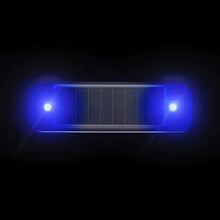 Mini LED Solar Power Car Warning Light Night Security Simulated Alarm
