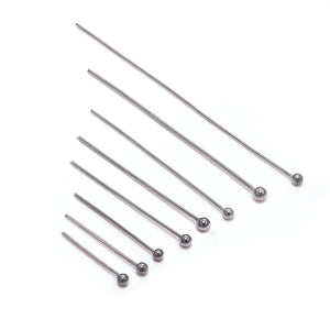 100Pcs/Lot Stainless Steel Headpin Diy Jewelry Accessories Earrings