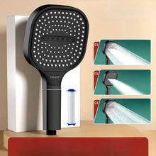 3 Modes Large Panel Shower Head 13cm High Pressure Spa Adjustable