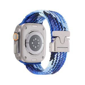 Braided Solo Loop Strap For Apple Watch band 44mm 45mm 46mm 40mm 41mm