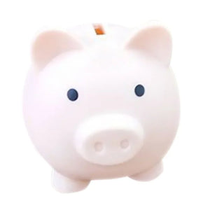 Children Cute Pig Piggy Bank Desktop Resin Piggy Bank Coin Saving Box