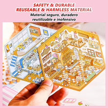 20Pcs 20in1 3D Cartoon Sticker Book | DIY Scenes Creative Gift for