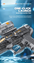 Simulated Firing and Recoil Electric Water Gun Toys Children Automatic Sensor Lights Water Pistol Summer Outdoor Beach Kids Toy