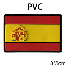 PVC/Embroider Flag Patches UK Spain France Germany US Russia Tactical Hook Badge Rubber Shoulder Emblem Applique