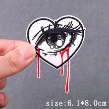 Animal Embroidered Patches For Clothing Hip Hop Patch Iron On Patches On Clothes Punk Embroidery Patch Hook Loop Stickers Badges