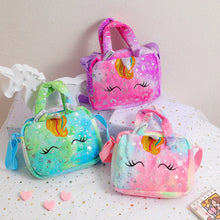 Sweet Unicorn Handbags For Girls Lovely Kids Crossbody Bag Children