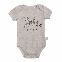 Pregnancy Reveal Baby Coming Soon 2027 Announcement Newborn Baby Bodysuit Romper Funny Boys Girls Outfits