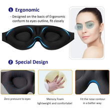 Eye Mask for Sleeping 3D Contoured Cup Blindfold Concave Molded Night