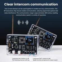 Interphone Radio Electronic DIY Kit Wireless Intercom FM Radio Circuit Board Welding Practice Walkie Talkie DIY Kit Micro USB