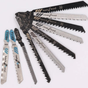 10Pcs  Metal Fine Tooth Scroll Saw Blades for Aluminum Woodworking -