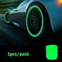 1-20PCS Luminous Car Tire Valve Cap Fluorescent Night Glowing Decor