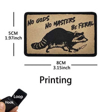 Funny Animals Saying,Sunset,Sunrise Scenery,Face Mask Emblem Fabric Applique Morale Badge Tactical Patches For Clothing,Backpack