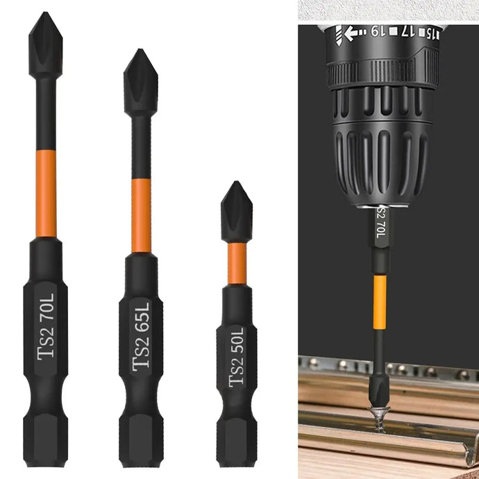 3PC Orange S2 Impact Strong Magnetic Anti Slip 50-70mm Electric Hand