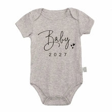 Pregnancy Reveal Baby Coming Soon 2027 Announcement Newborn Baby Bodysuit Romper Funny Boys Girls Outfits