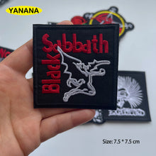 Punk Rock BAND Roll Patches Iron On Patch Sewing On Embroidered Applique Clothes Garment Apparel Accessories clothing DIY