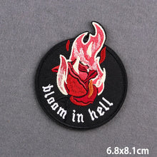 Warning Letters Embroidery Patches For Jeans Good Vibes Iron On patch Thermoadhesive Patches For Clothes Applique Stickes Logo