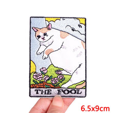 Animal Tarot Embroidery Patch Iron On Patches For Clothing Thermoadhesive Patches Cartoon Cat Patches On Clothes Sewing Stickers