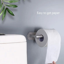 1pc Stainless Steel Paper Towel Holder No Punch Wall Mount Paper Roll