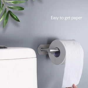 1pc Stainless Steel Paper Towel Holder No Punch Wall Mount Paper Roll