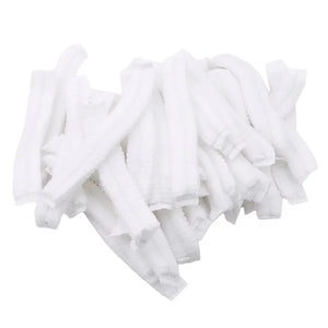 100pcs/Pack Disposable Bathing Cap Hair Head Covers Net Bouffant
