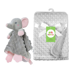 Personalized Newborn Baby Blanket with Name Custom Stroller Sleeping Dolls Animal Security Towel Gift Set for Baby Shower Gifts