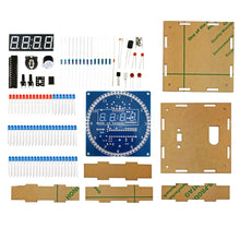 DIY Rotating Digital LED Display Module Alarm Electronic Digital Clock Kit 51 SCM Learning Board 5V DS1302