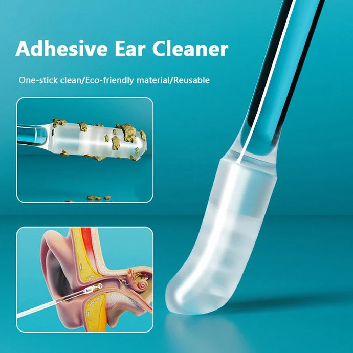 24Pcs Disposable Silicone EarWax Remover sticky ear pick For Kids